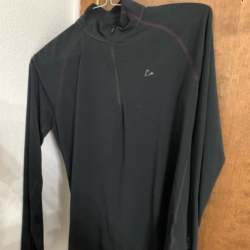 Merino Blend Half Zip Biker shirt